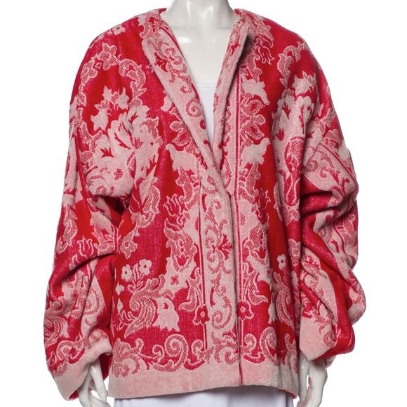 GUCCI Kimono jacket with central button.Floral fantasy. Fashion show 2019 - Picture 1 of 14